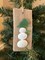 Driftwood Holiday Snowman Sea Shell Ornaments | Faux Seaglass | Cute Holiday Gift Tags | Simple Thank You Gift | Happy Colorful Beach Art product 5